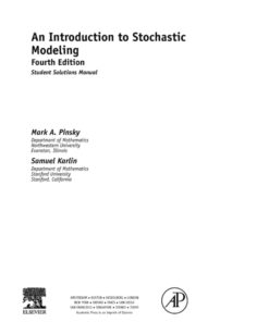 An Introduction to Stochastic Modeling, Student Solutions Manual (e-only) eBook