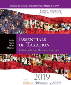 South-Western Federal Taxation 2019: Essentials of Taxation: Individuals and Business Entities eBook