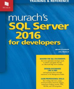 Murach's SQL Server 2016 for Developers eBook