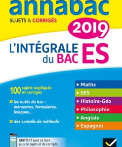 Annales Annabac 2019 L'intégrale Bac ES eBook