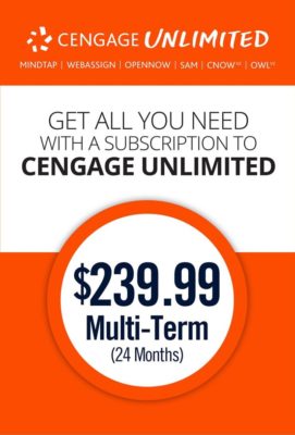 Cengage Unlimited, Multi-term (24 months), 1st Edition