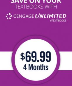 Cengage Unlimited eTextbooks subscription, 4 months (1 term), 1st Edition
