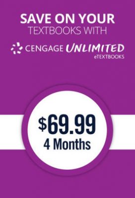Cengage Unlimited eTextbooks subscription, 4 months (1 term), 1st Edition