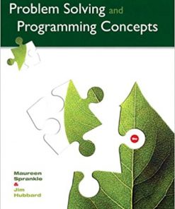 Problem Solving and Programming Concepts eBook