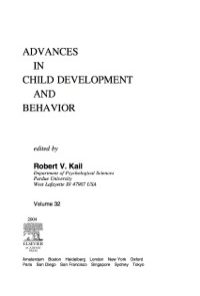 Advances in Child Development and Behavior eBook