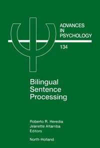 Bilingual Sentence Processing eBook