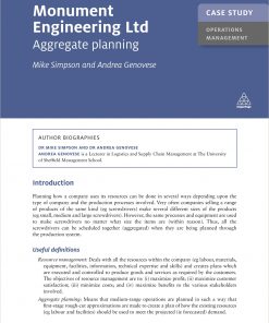 Case Study: Monument Engineering Ltd Aggregate Planning eBook
