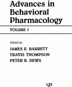 Advances in Behavioral Pharmacology: Volume 7 eBook