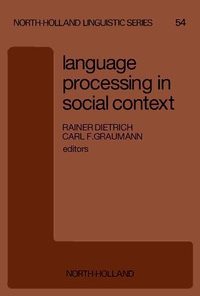 Language Processing in Social Context eBook