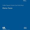 Kleine Texte eBook