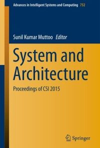 System and Architecture: Proceedings of CSI 2015 eBook