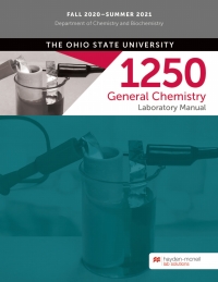 CHEMISTRY 1250 General Chemistry Laboratory Manual - FALL 2020–SUMMER 2021 - The Ohio State University eBook