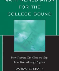 Math Remediation for the College Bound eBook