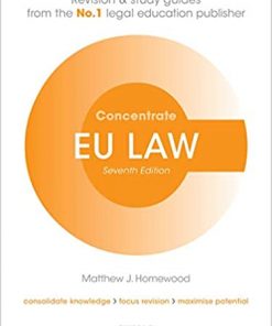 EU Law Concentrate: Law Revision and Study Guide eBook