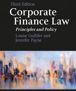 Corporate Finance Law: Principles and Policy eBook