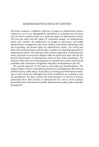 Administrative Justice in Context: Essays on a Theme eBook