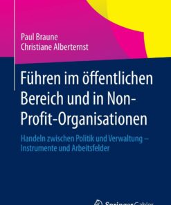Führen im öffentlichen Bereich und in Non-Profit-Organisationen: Handeln zwischen Politik und Verwaltung - Instrumente und Arbeitsfelder eBook