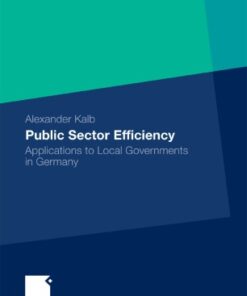 Public Sector Efficiency: Applications to Local Governments in Germany eBook