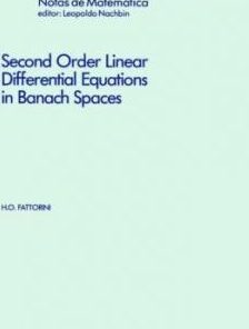 Second Order Linear Differential Equations in Banach Spaces eBook
