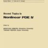 Recent Topics in Nonlinear PDE IV eBook