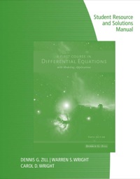 Student Resource with Solutions Manual for Zill's A First Course in Differential Equations with Modeling Applications eBook