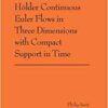 Hölder Continuous Euler Flows in Three Dimensions with Compact Support in Time: (AMS-196) eBook