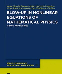 Blow-Up in Nonlinear Equations of Mathematical Physics: Theory and Methods eBook