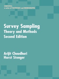 Survey Sampling: Theory and Methods, Second Edition eBook