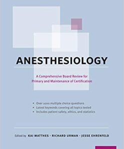 Anesthesiology: A Comprehensive Board Review for Primary and Maintenance of Certification eBook