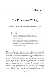 The Process of Writing eBook