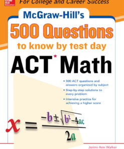 500 ACT Math Questions to Know by Test Day eBook