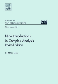 Nine Introductions in Complex Analysis - Revised Edition eBook