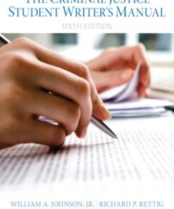 The Criminal Justice Student Writer's Manual eBook