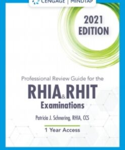 MindTap for Schnering's Professional Review Guide for the RHIA/RHIT Examination, 2021, 1st Edition, [Instant Access] eBook
