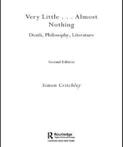 Very Little ... Almost Nothing: Death, Philosophy and Literature eBook