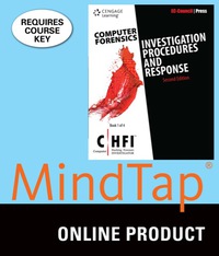 MindTap Information Security for EC-Council Press' Computer Forensics Series: Investigation Procedures and Response (CHFI), 2nd Edition, [Instant Access], 1 term (6 months) eBook