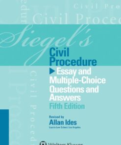 Siegel's Civil Procedure : Essay and Multiple-Choice Questions and Answers eBook
