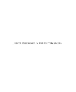 State Insurance in the United States eBook