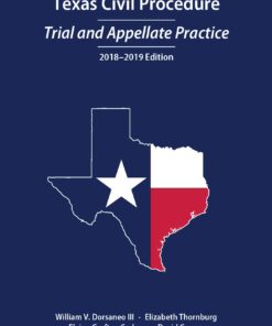 Texas Civil Procedure: Trial and Appellate Practice, 2018-2019 eBook