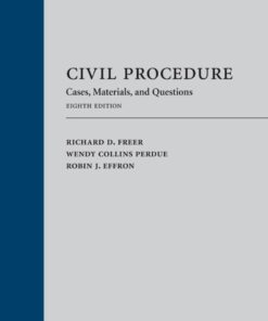 Civil Procedure: Cases, Materials, and Questions eBook