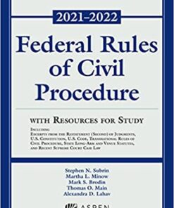Federal Rules of Civil Procedure with Resources for Study 2021-2022 Statutory Supplement eBook