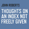 Thoughts on an Index Not Freely Given eBook