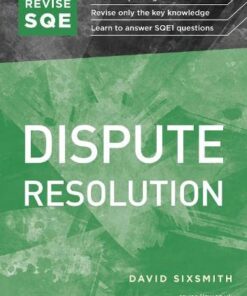 Revise SQE Dispute Resolution: SQE1 Revision Guide eBook