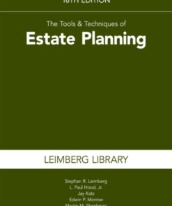 Tools & Techniques of Estate Planning, 18th Edition eBook