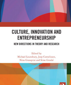 Culture, Innovation and Entrepreneurship: New Directions in Theory and Research eBook