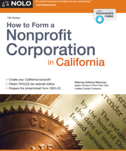 How to Form a Nonprofit Corporation in California eBook