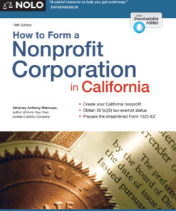 How to Form a Nonprofit Corporation in California eBook