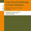 From Grand Challenges to Great Solutions: Digital Transformation in the Age of COVID-19: 20th Workshop on e-Business, WeB 2021, Virtual Event, December 11, 2021, Revised Selected Papers eBook