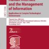 Human Interface and the Management of InformationApplications in Complex Technological Environments Thematic Area, HIMI 2022, Held as Part of the 24th HCI International Conference, HCII 2022, Virtual Event, June 26 – July 1, 2022, Proceedings, Part II   eBook