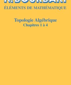 Topologie algébrique: Chapitres 1 à 4 eBook